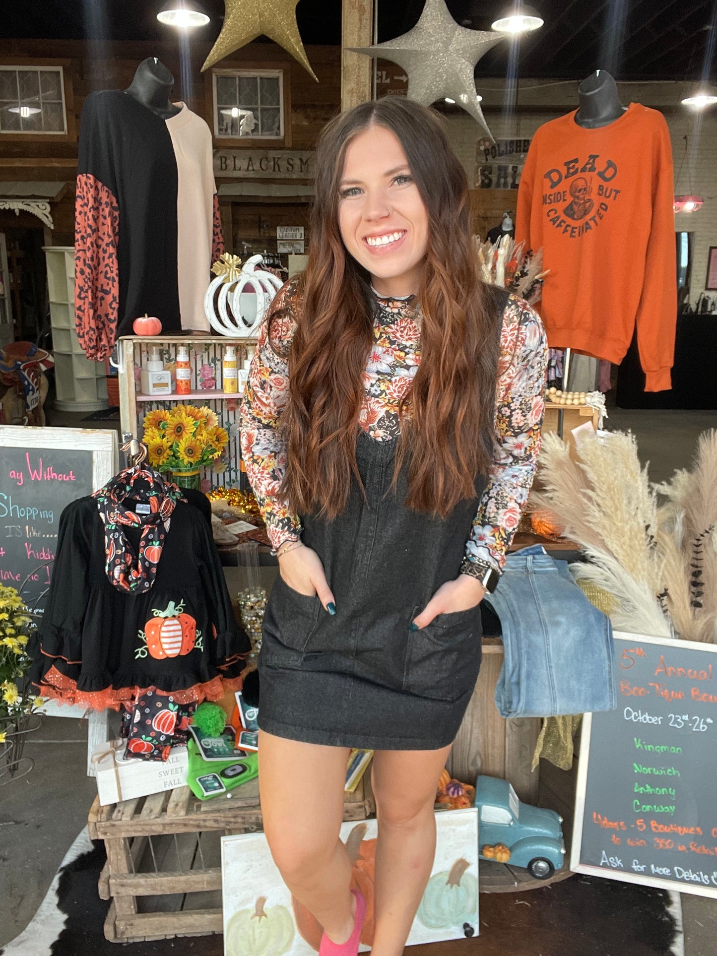 Black Denim Short Dress