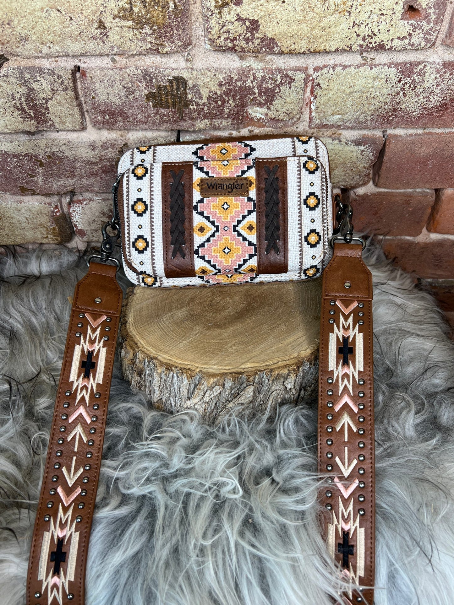 Wrangler Aztec Printed Crossbody