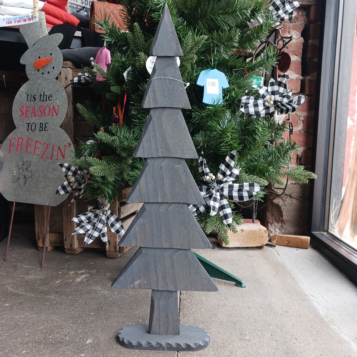 Lg. Carved Wood Tree