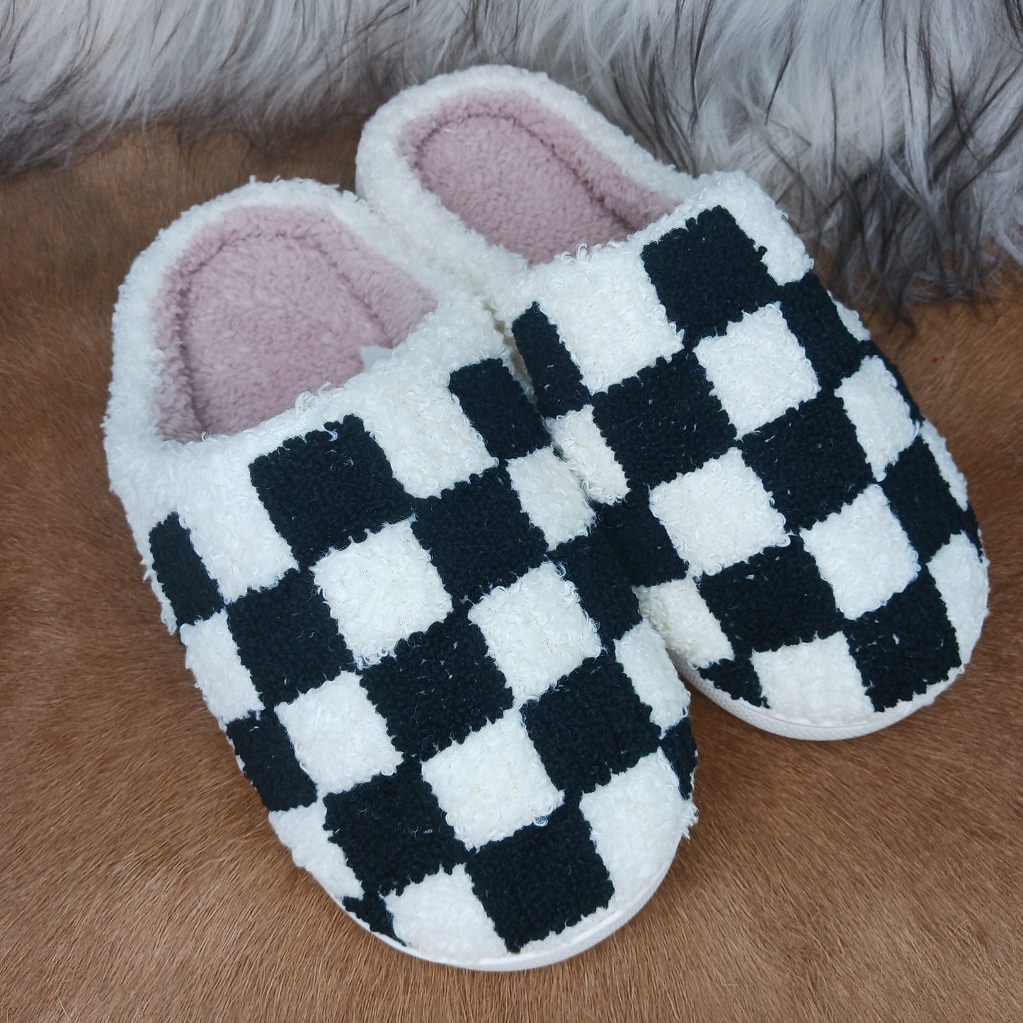 Checker Slippers