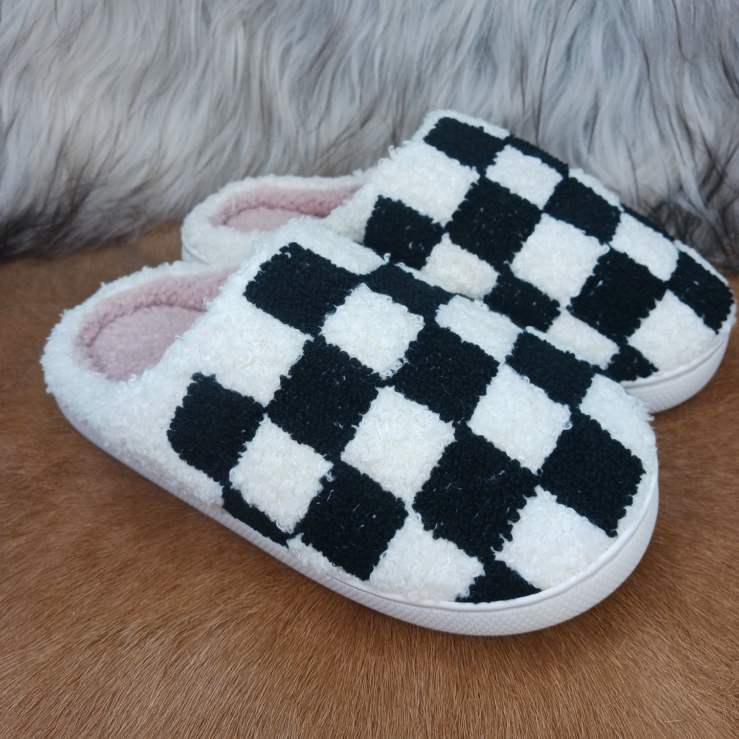 Checker Slippers