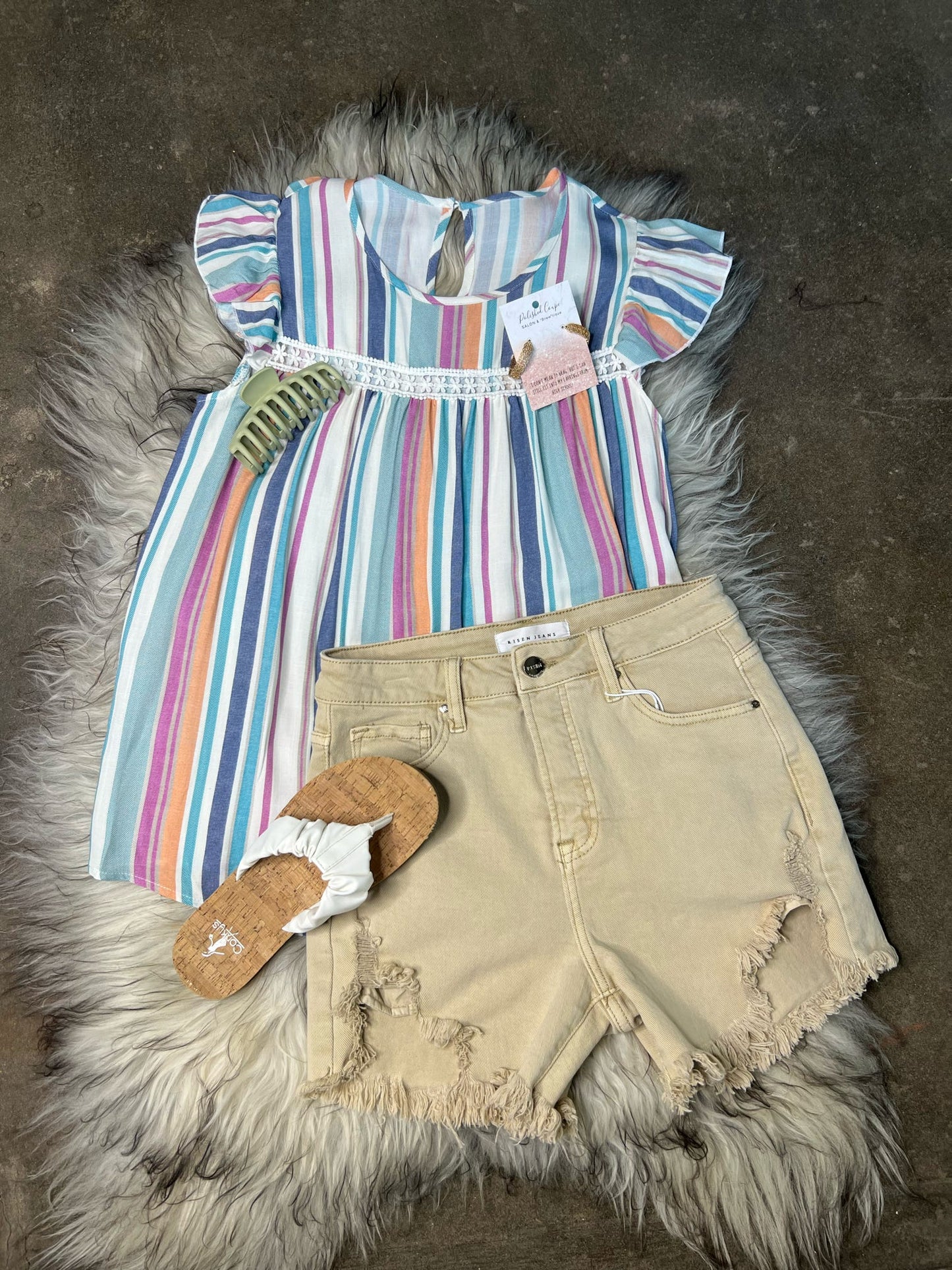 Hollow Flutter Blouse