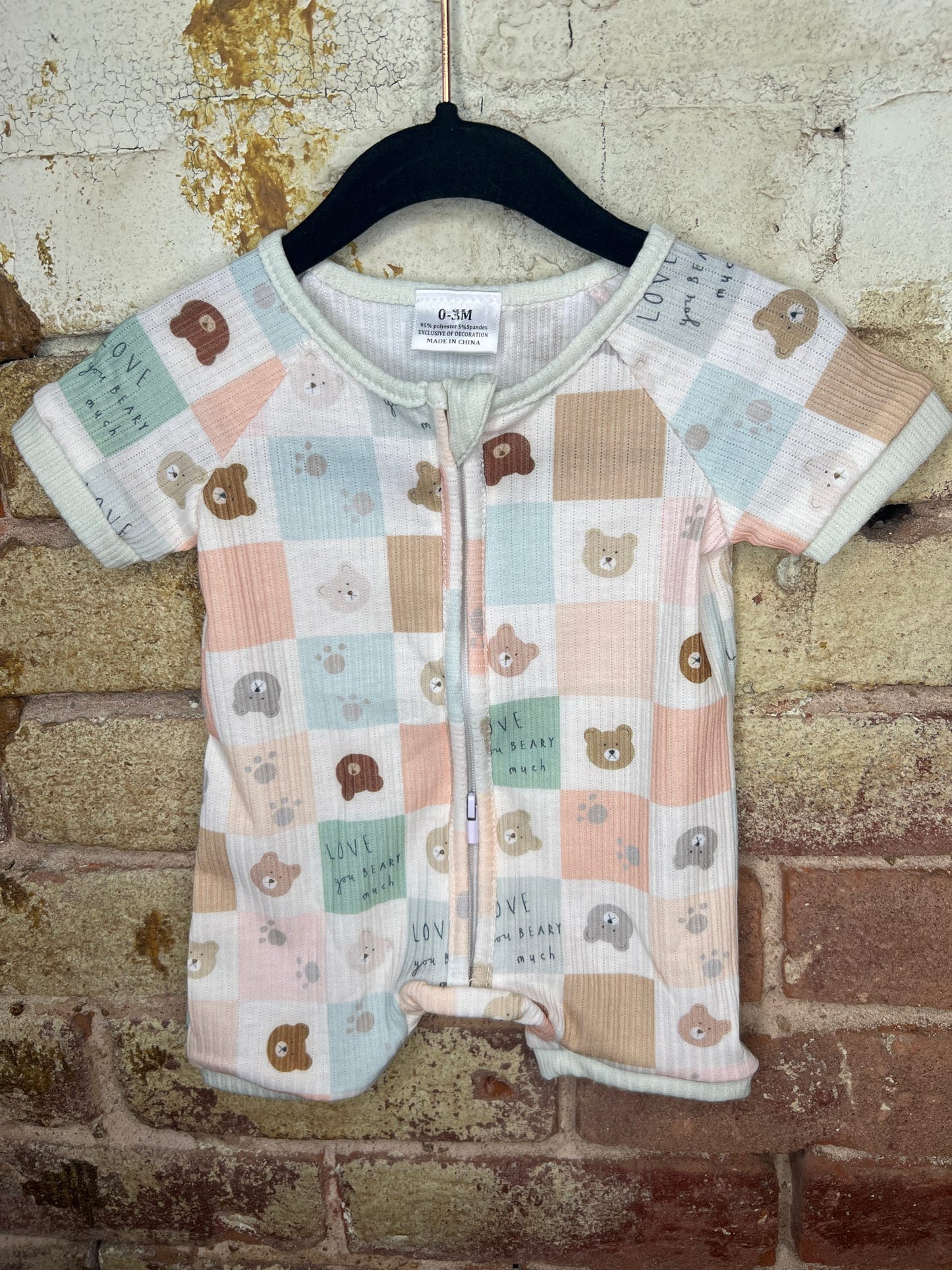 Love You Beary Much Baby Romper