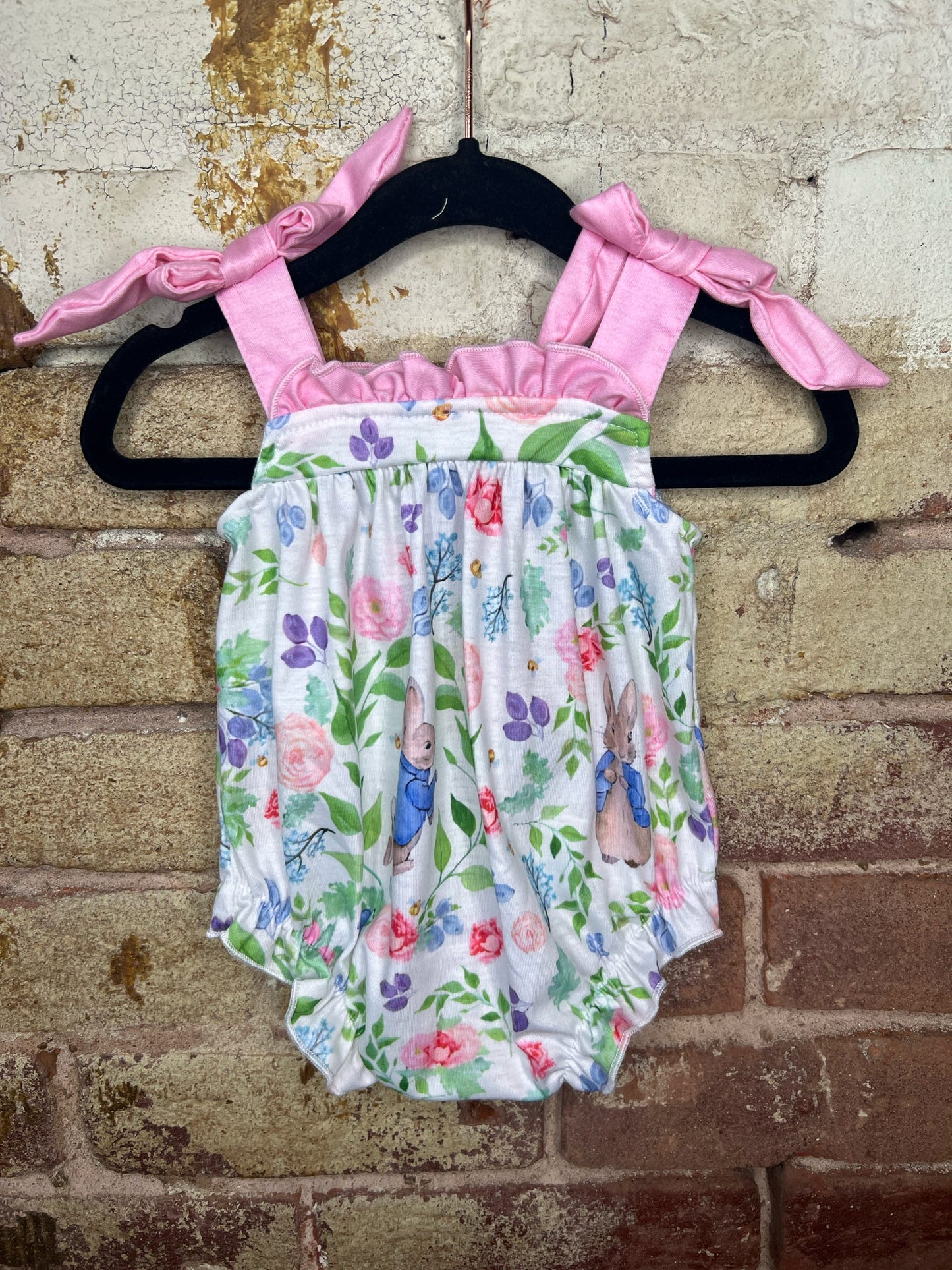 Floral Easter Baby Romper