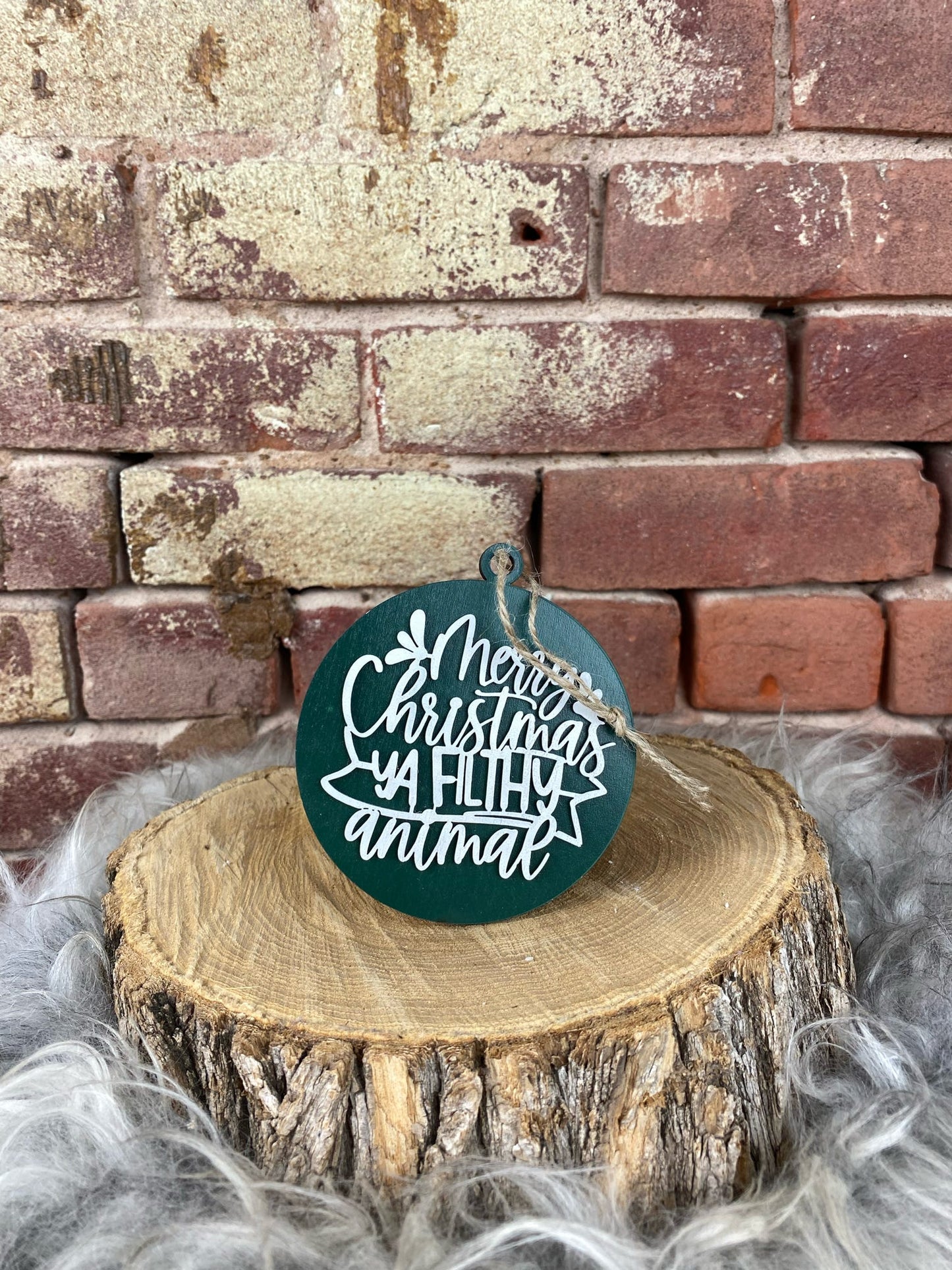 Filthy Animal Wood Ornament