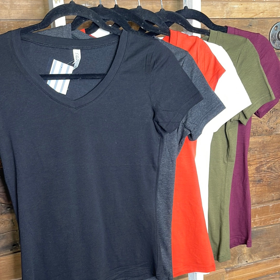 Basic Short Sleeve v-Neck