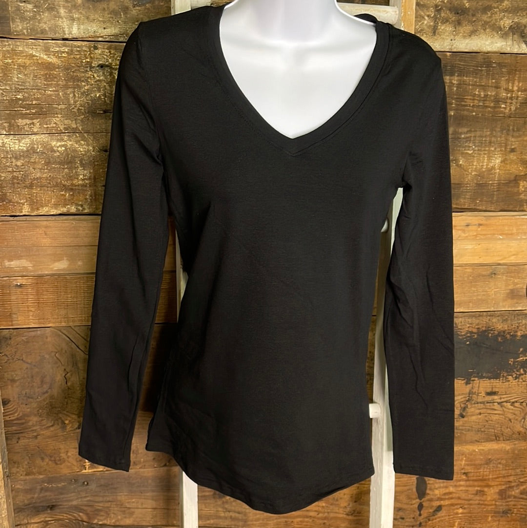 Basic Long Sleeve v-neck