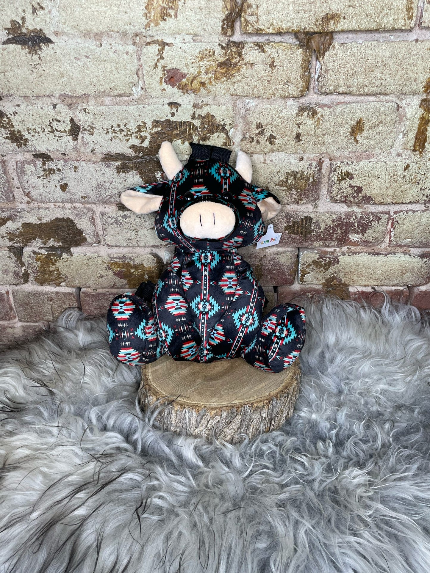 Stuffed Backpack Cows