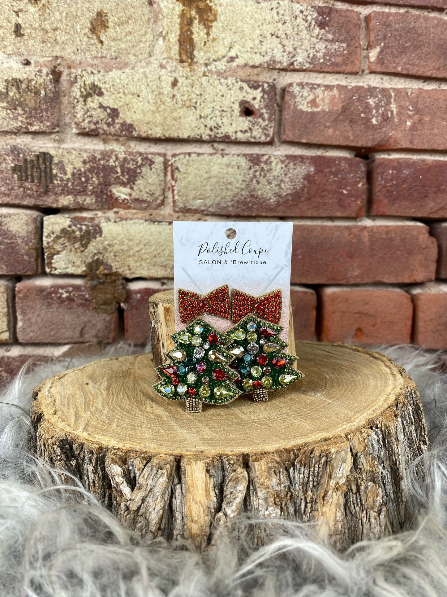 X-Mas Tree beaded Earrings