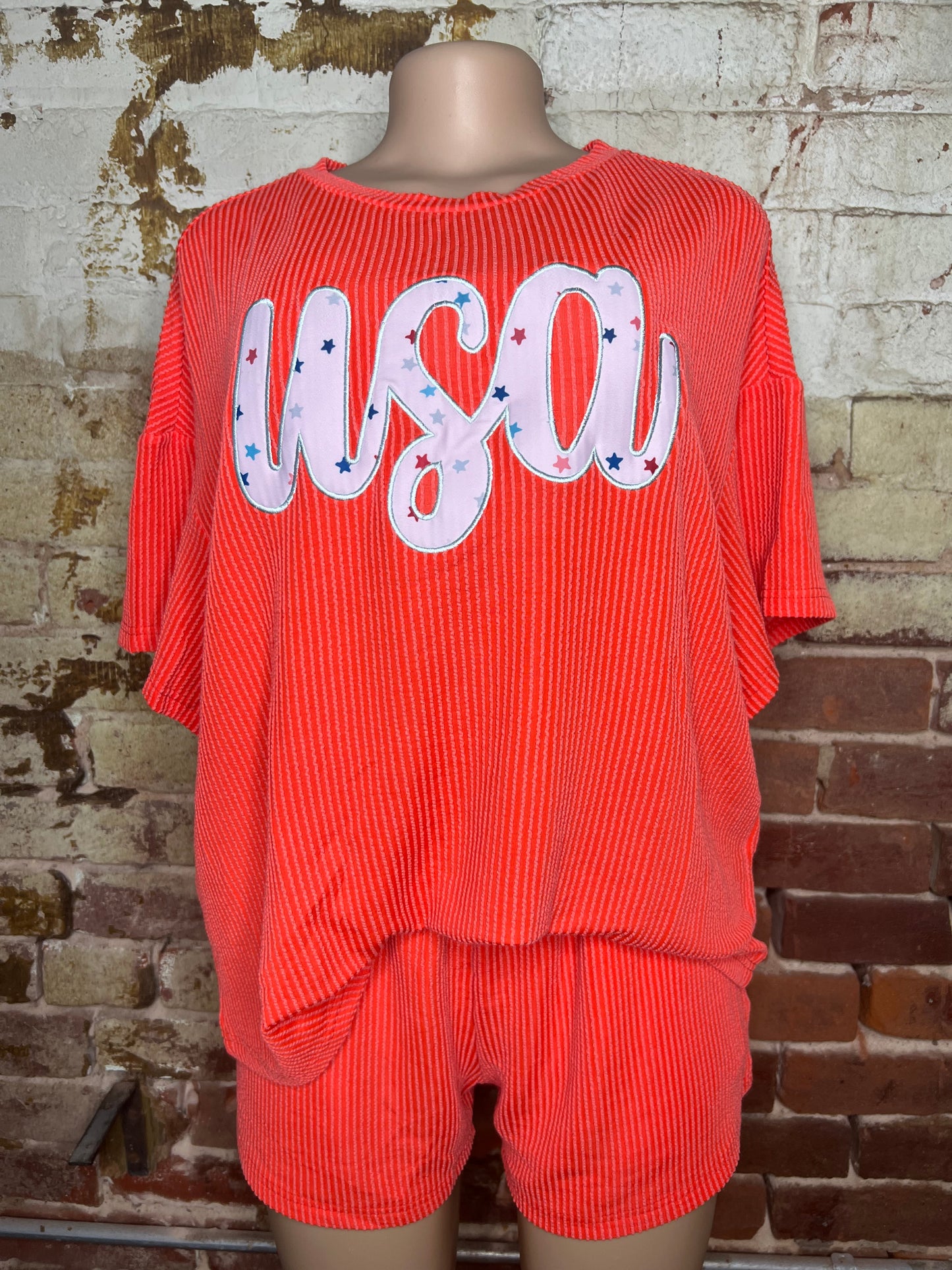 USA Ribbed Set