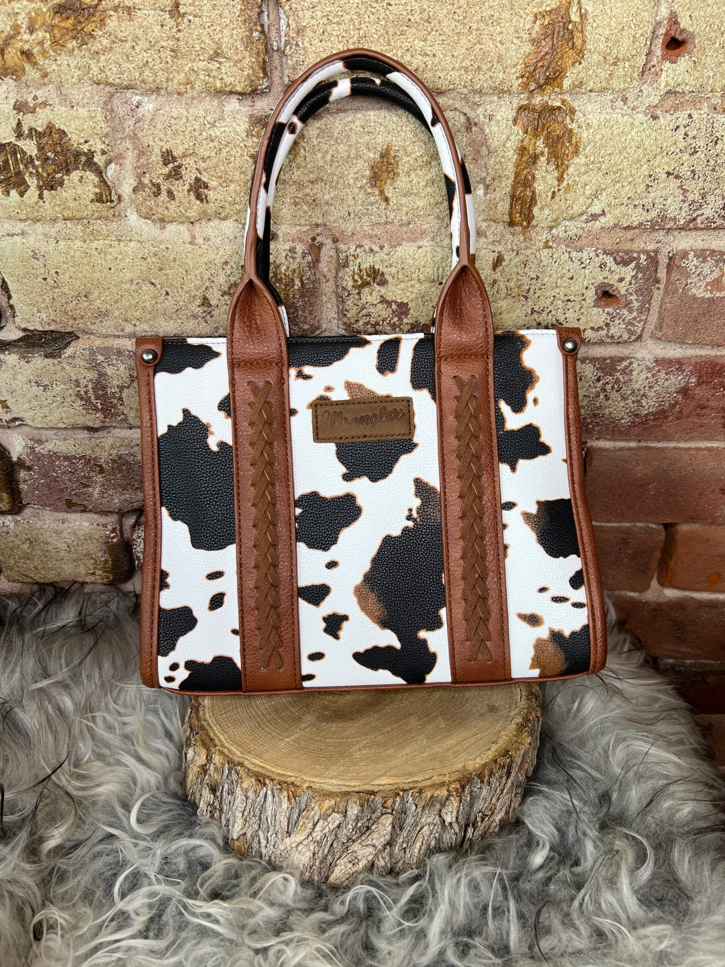 Wrangler Cow Print Concealed Carry Purse