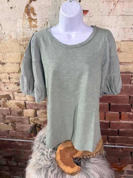 Sage Bubble Sleeve