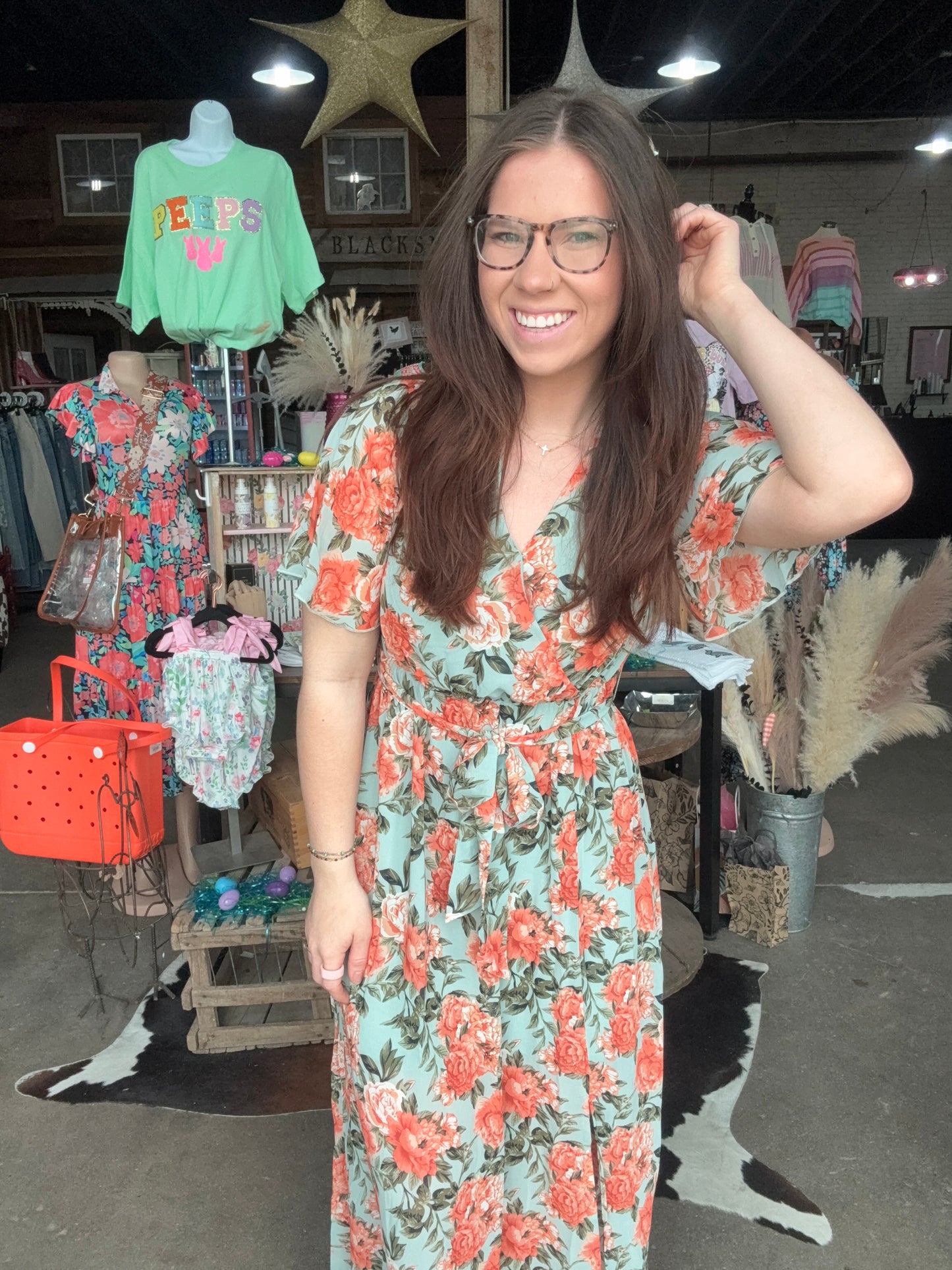 Floral Print Maxi Dress