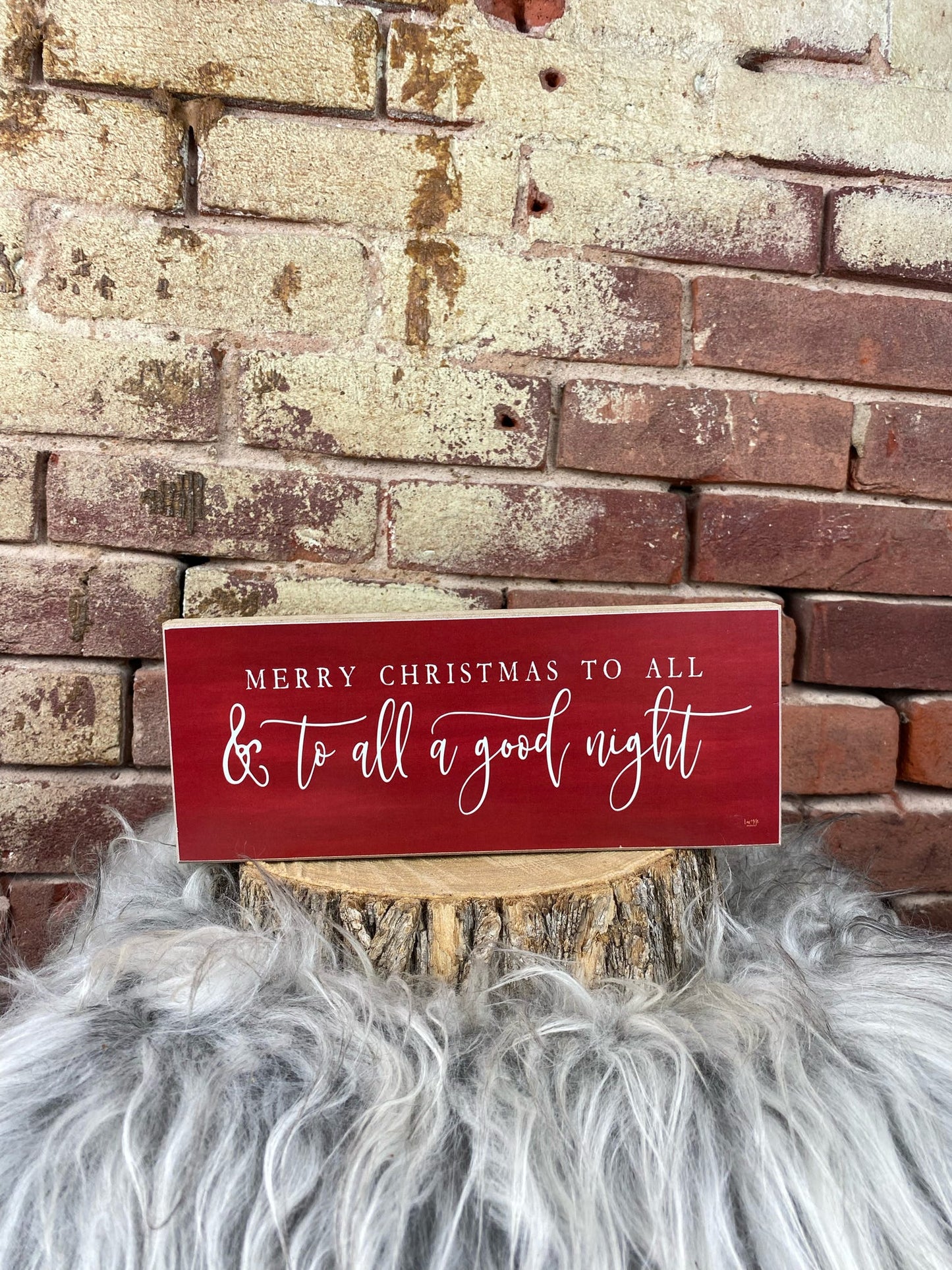 To All a Good Night Wooden Sign