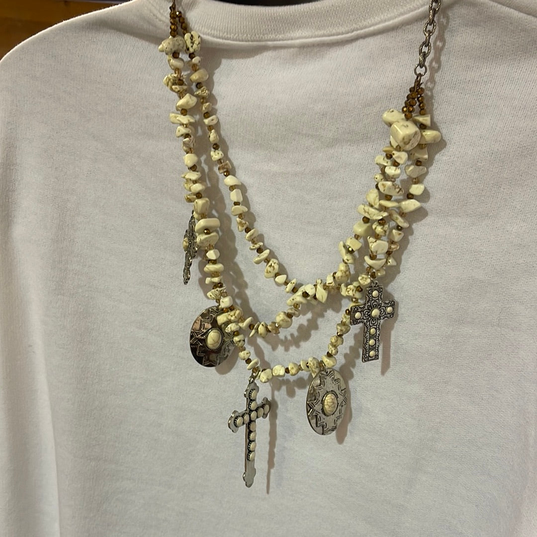 Long Stone Necklace