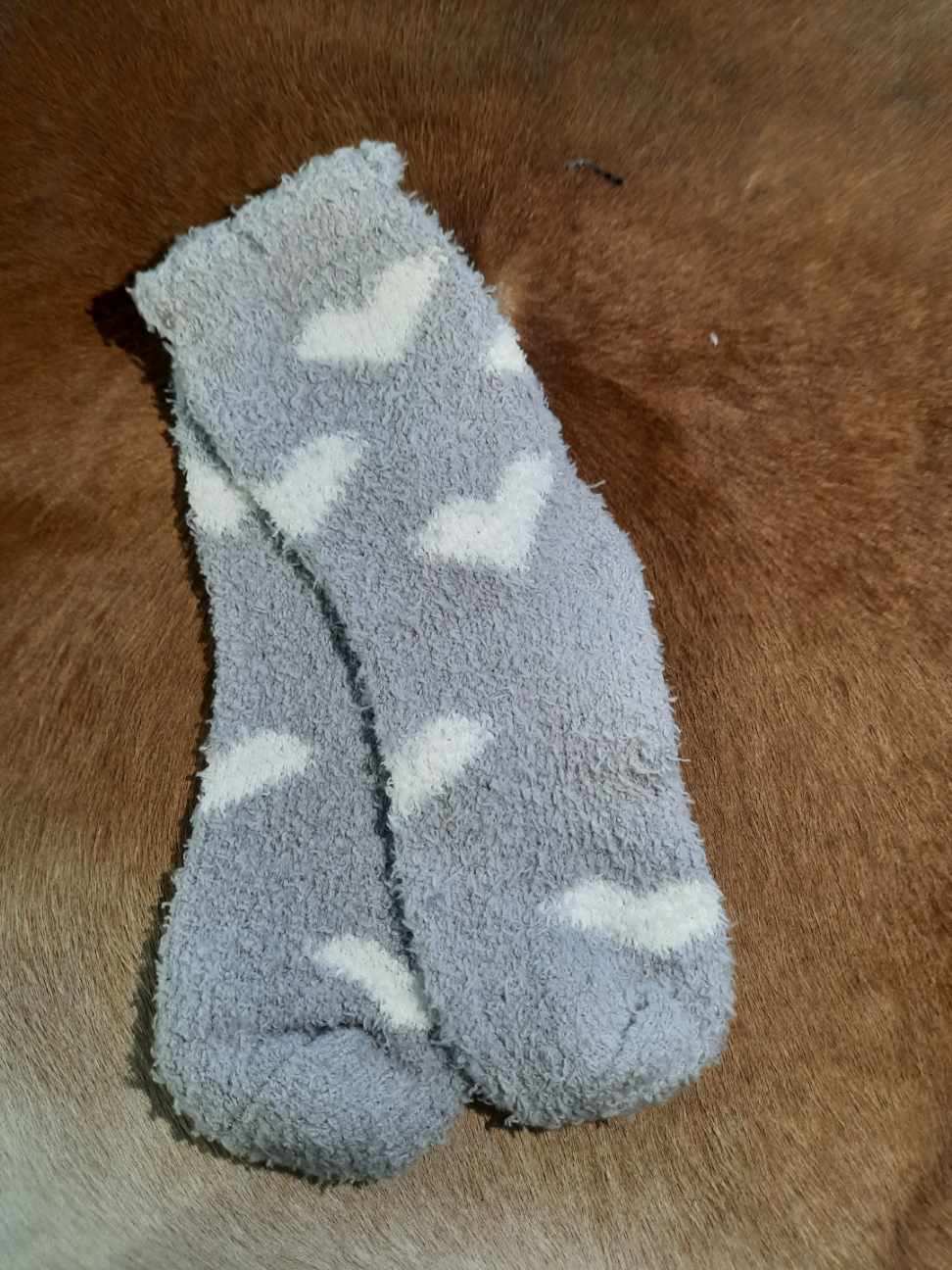 Fuzzy Heart Socks