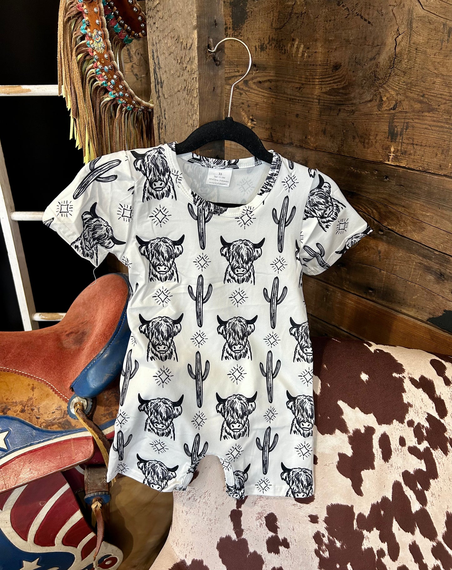 Cow & Cactus Onesie