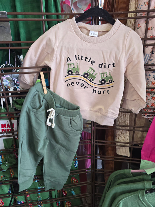 Tractor Dirt Sweat Set