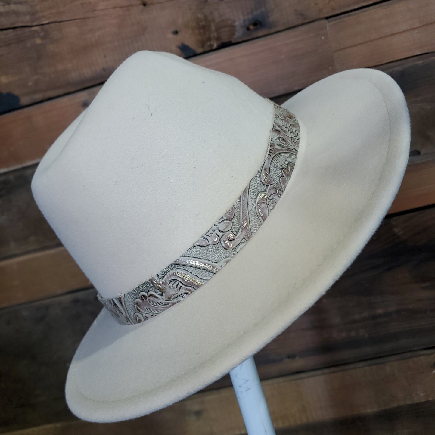 1" wide Leather Handmade Ties Band for Hat