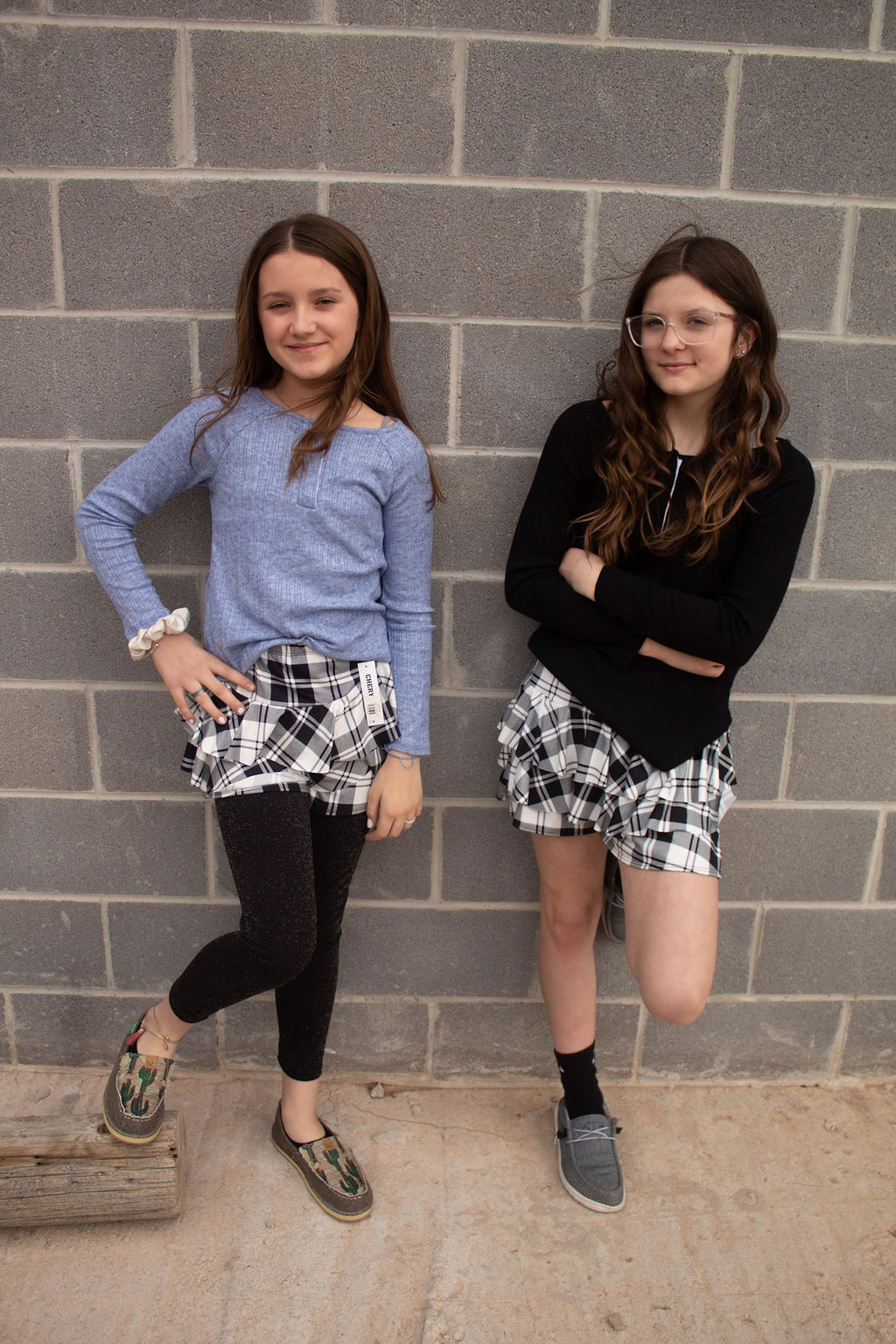 Plaid Ruffle Skort