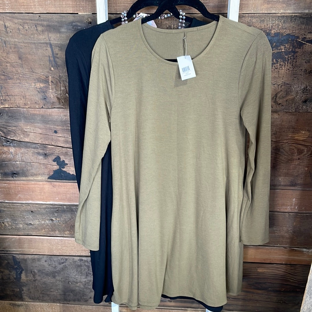Long sleeve T-shirt dress