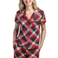 Button Down Holiday PJ Top