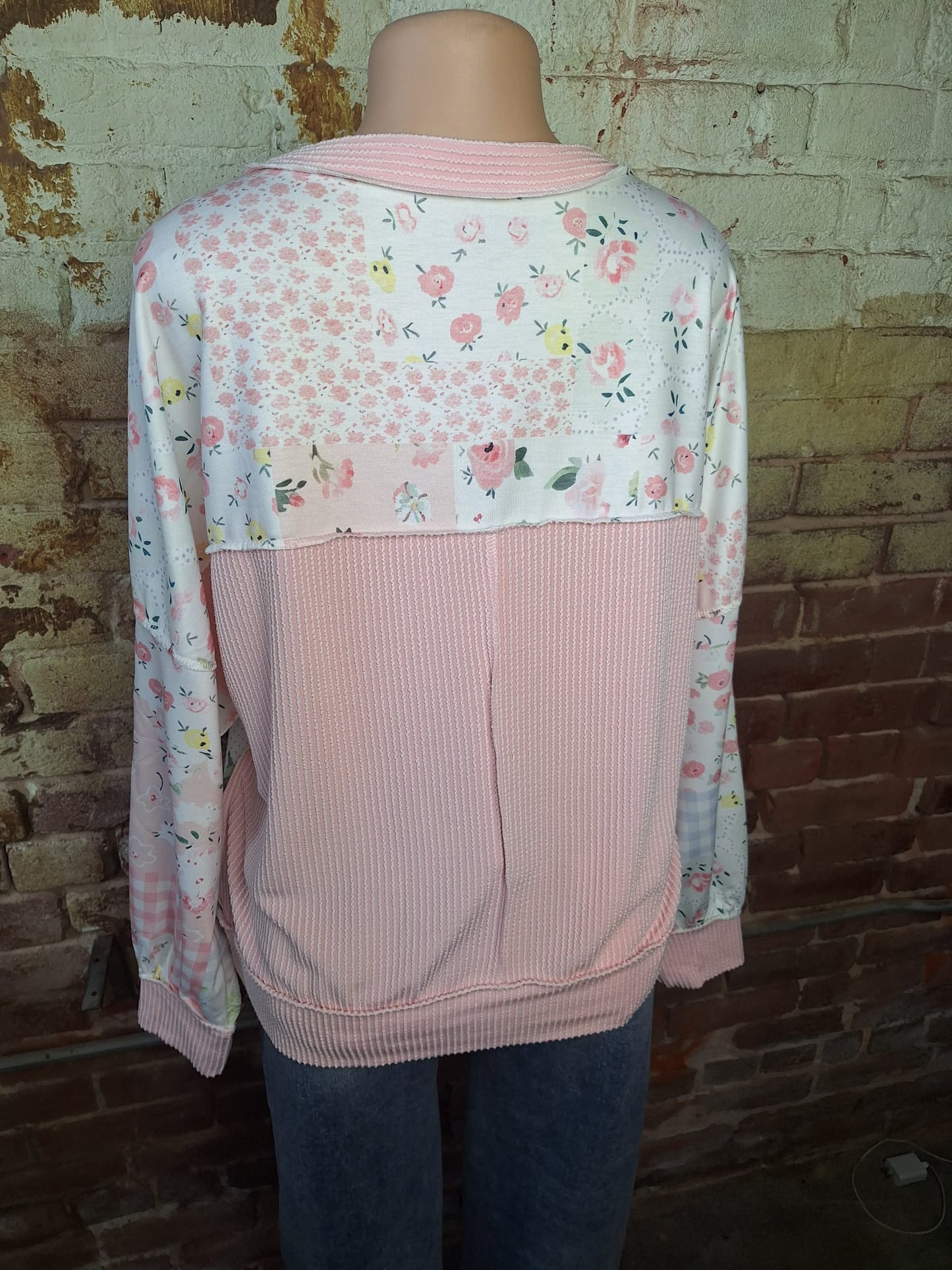 Blushing Floral Pullover