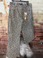 Mid Rise Leopard Jean