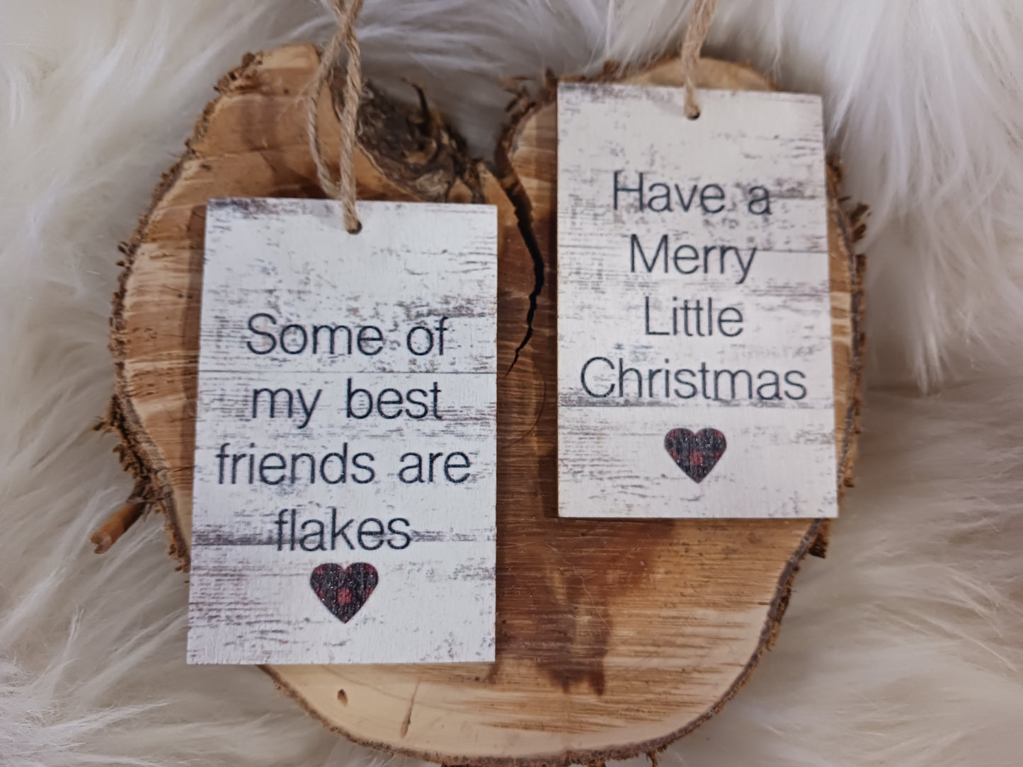 Friends Heart Tag Ornaments