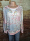 Blushing Floral Pullover