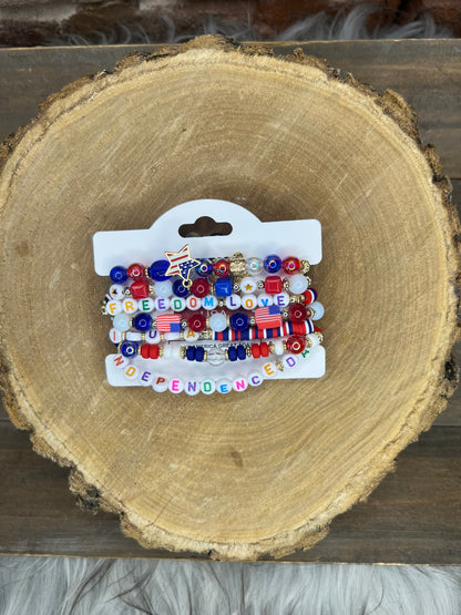 America Stacked Bracelet