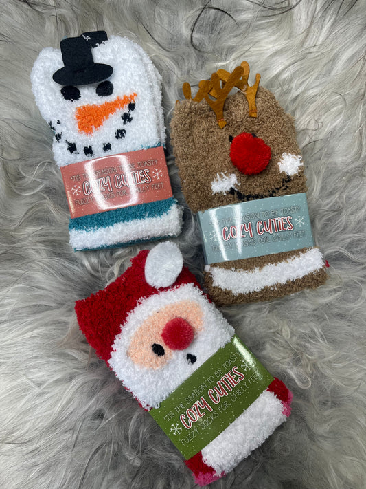 Xmas Fuzzy Socks