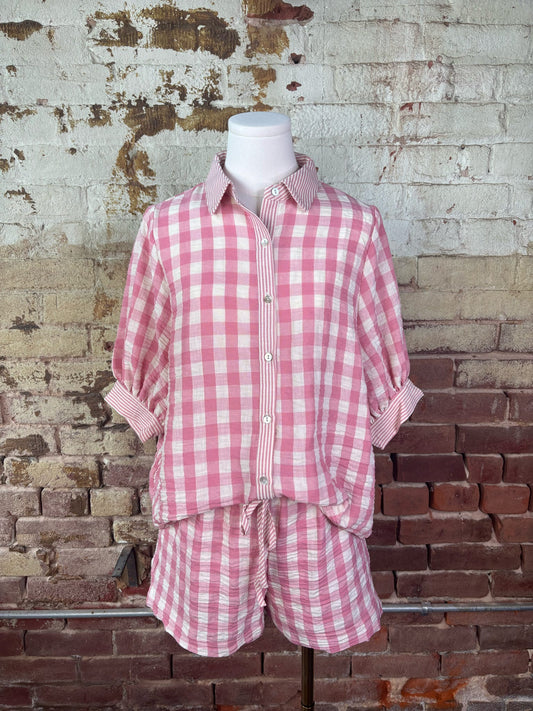 Pink Checkered set