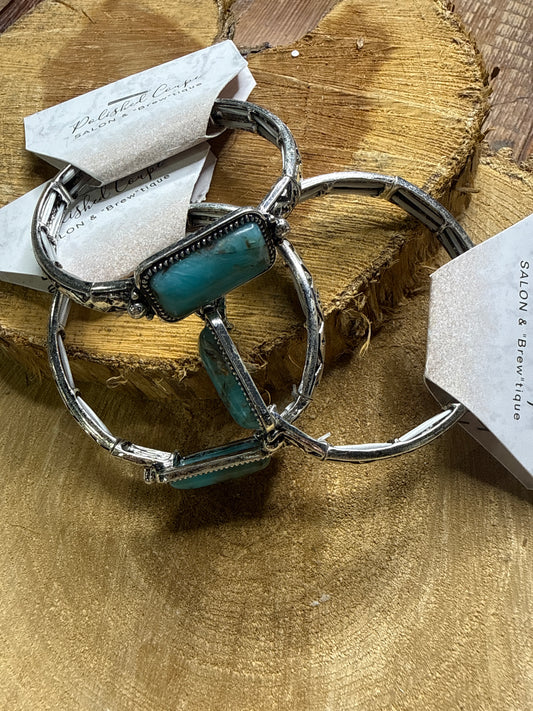Turquoise and silver