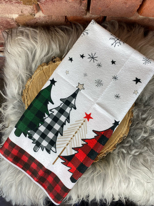 Gingham Tree Tee Towel