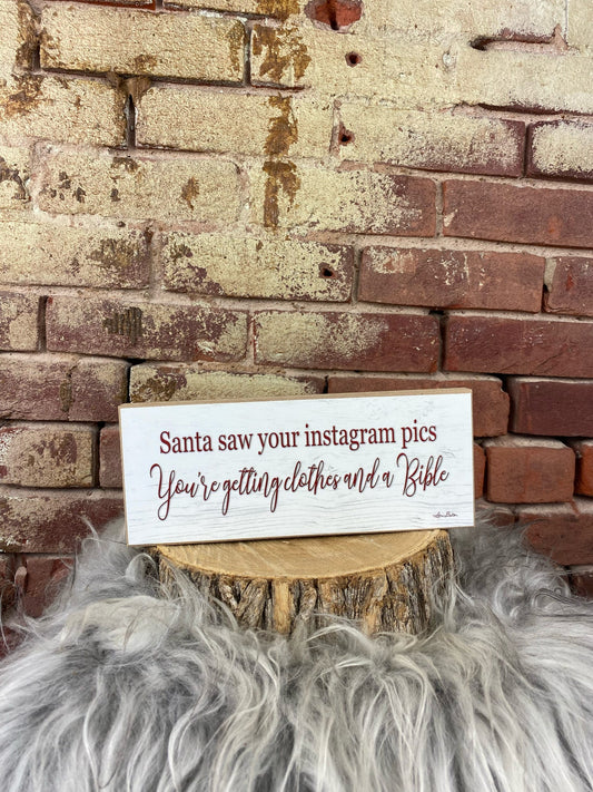 Instagram Wooden Sign
