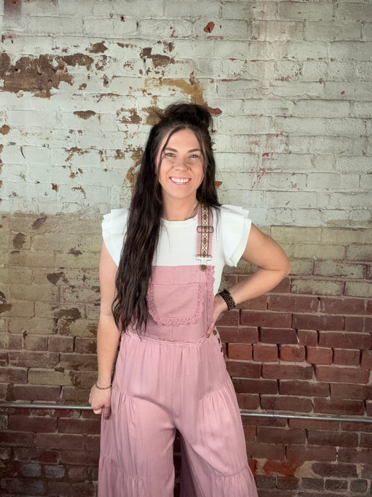 Lace Tiered Jumpsuit