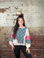 Checkered Denim Top