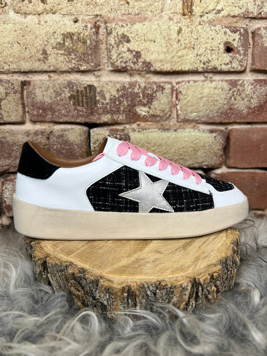 Another Round - Black Tweed Sneaker