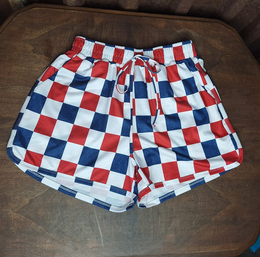 USA Checkered Shorts