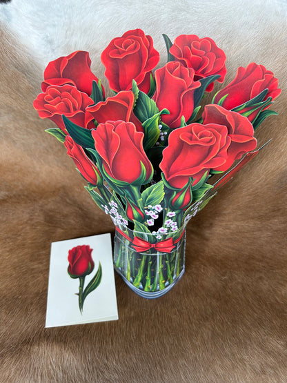 3D Paper Flower Cards Large