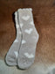 Fuzzy Heart Socks