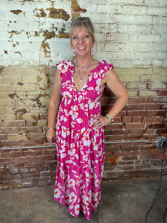 Floral Ruffled Dress