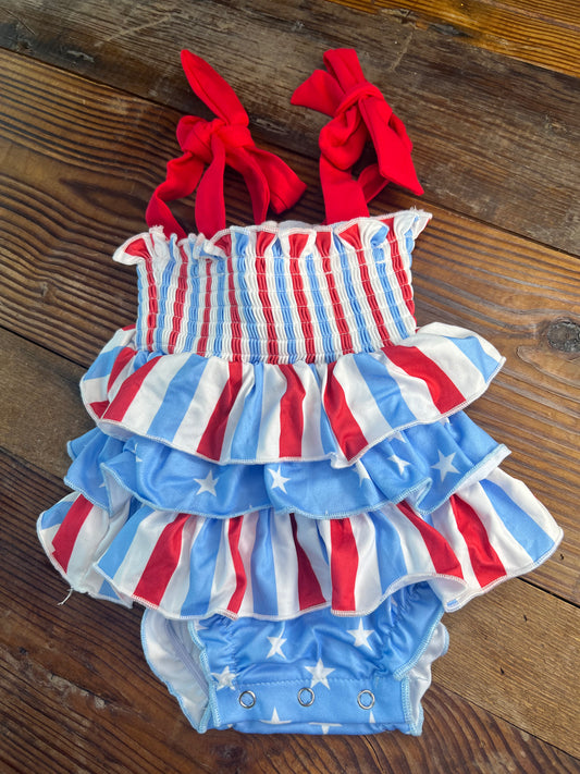 Stars and Stripes Baby Onesie