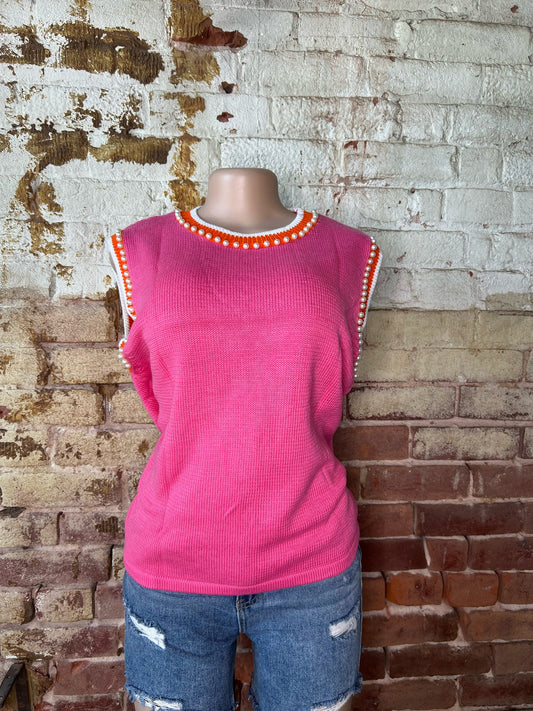 Lacy Sweater Vest