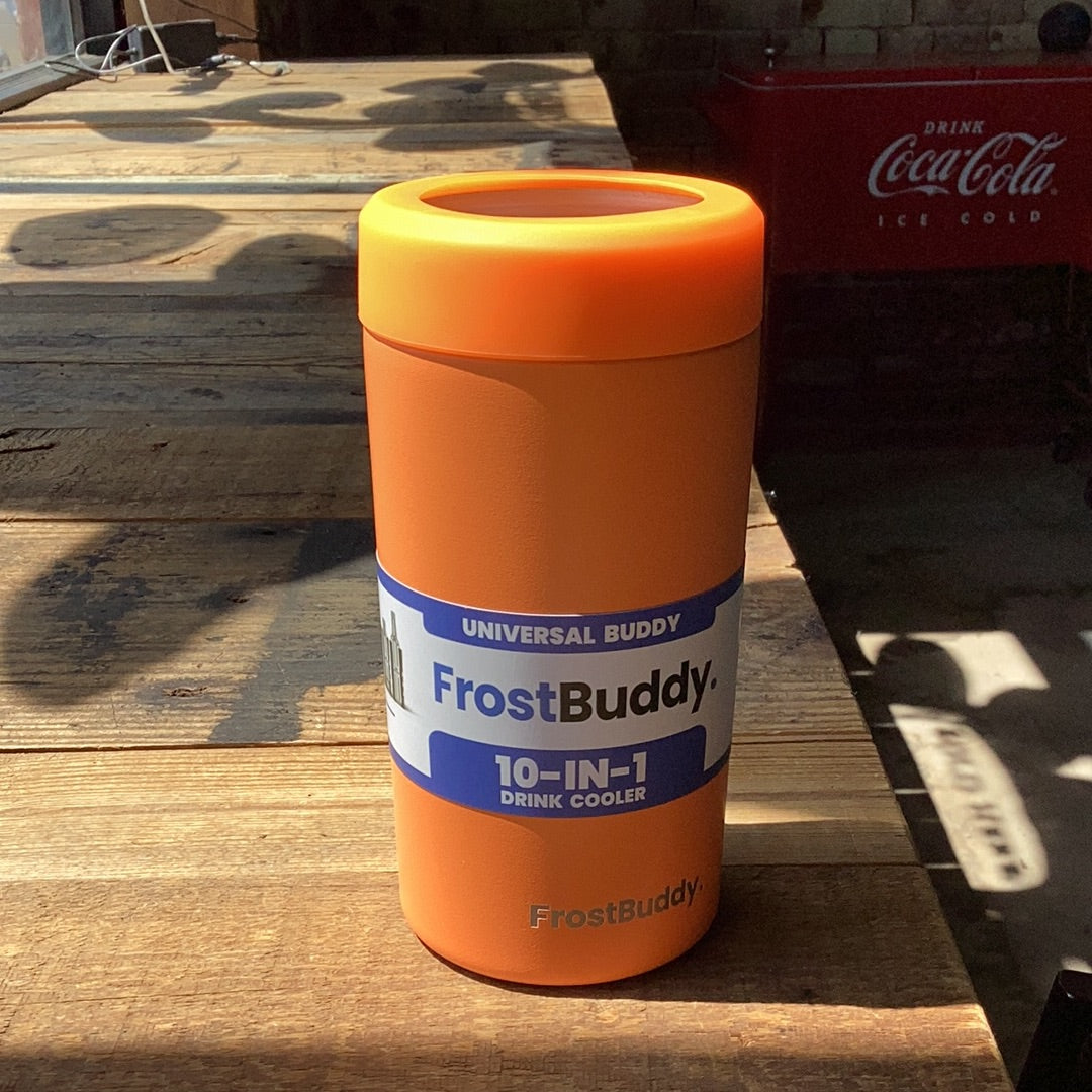 Universal Buddy 20 Can Cooler Drink Lid with Straw - Orange